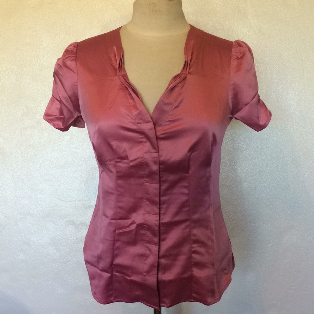 New Worthington Pink Short Sleeve Shirt SZ S